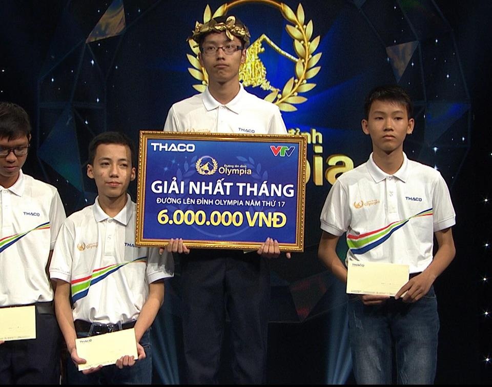 Cuộc đấu duyên nợ của thí sinh "hụt" nguyệt quế Olympia hồi hộp tới phút chót - 2 Như vậy, Thanh Tùng cũng là thí sinh đầu tiên góp mặt tại trận thi Quý 3 Đường lên đỉnh Olympia lần thứ 17.