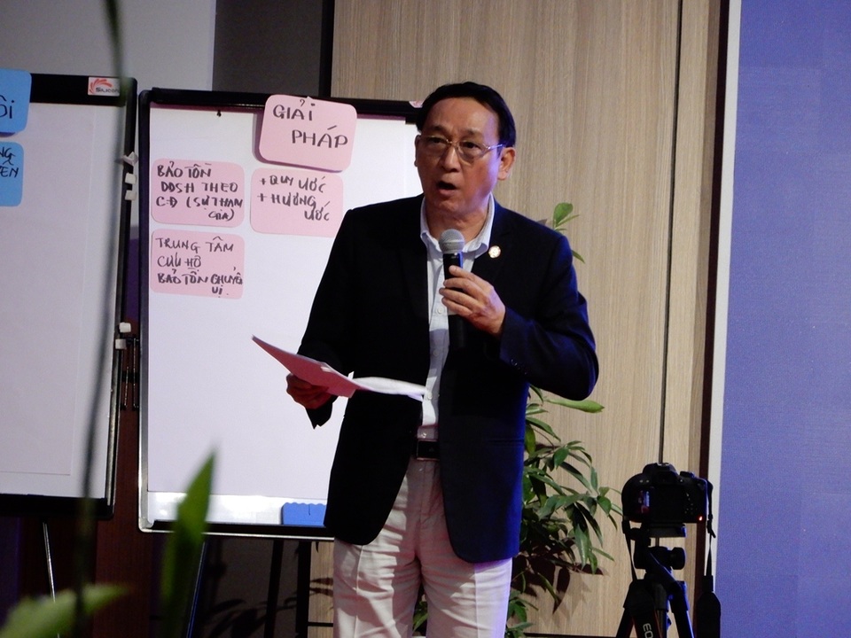 Quy hoạch Sơn Trà: “Nếu chúng ta không nhìn xa, ắt sẽ có họa gần” - 1 Ông Huỳnh Tấn Vinh - Chủ tịch Hiệp hội du lịch Đà Nẵng phát biểu tại hội thảo