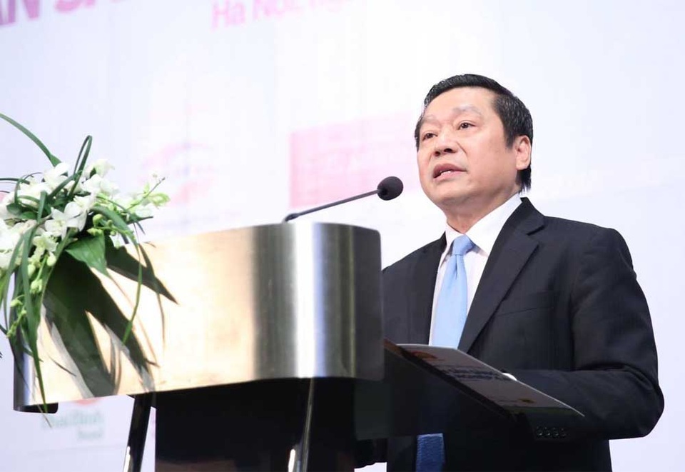 Phát triển nông nghiệp thông minh thành công cần cả hệ thống chính trị vào cuộc - 2 Ông Lại Xuân Môn phát biểu tại Diễn đàn.