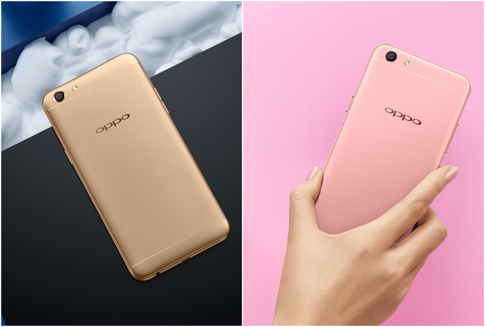 Khách đặt mua OPPO F3 bất ngờ được tặng 500,000 đồng tiền đặt cọc - 1
F3 có thiết kế kim loại với 2 màu Rose Gold (Vàng Hồng) và Gold (Vàng Kim) thời trang cao cấp.