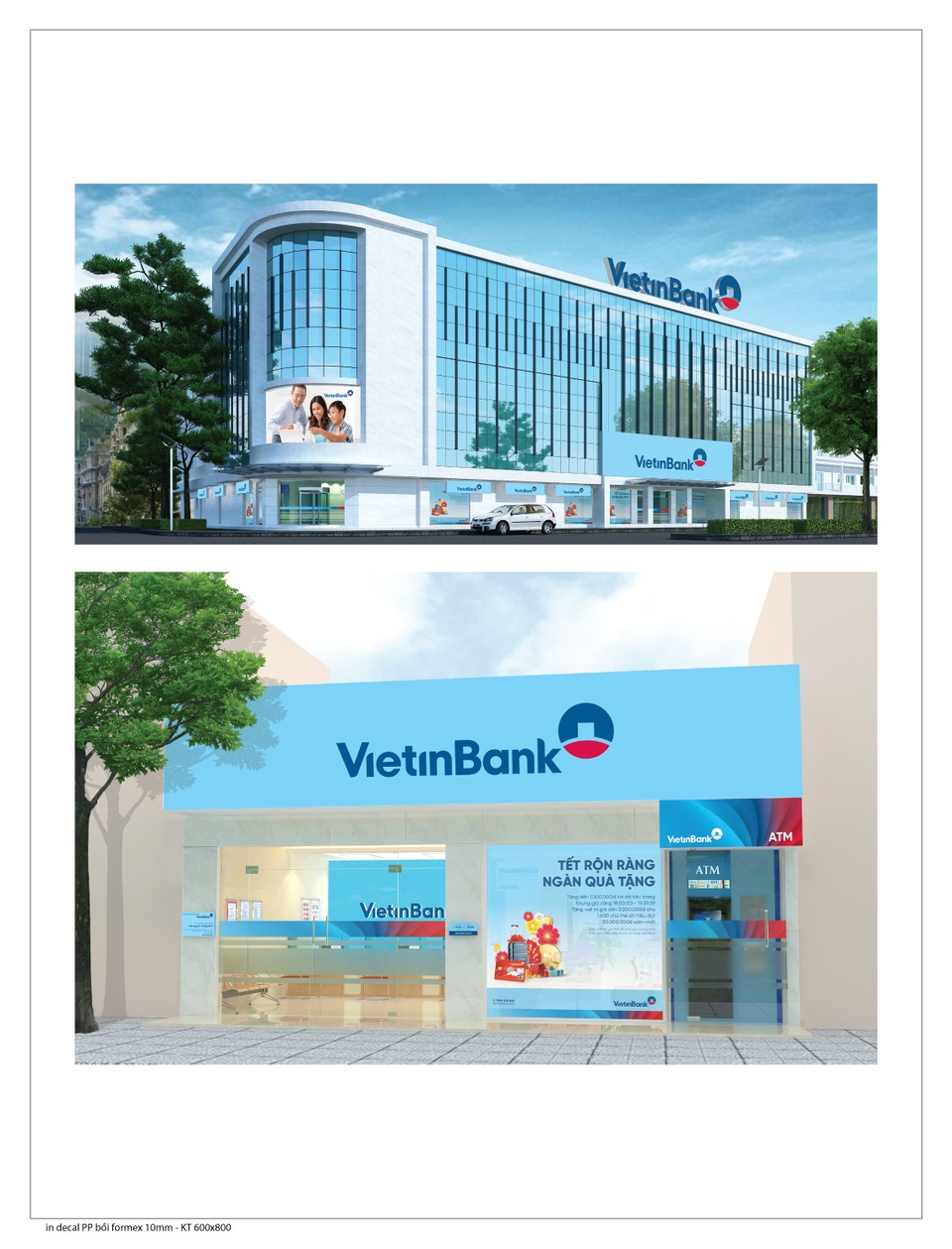 VietinBank ra mắt Bộ Nhận diện thương hiệu 2017 - 2 Phòng Giao dịch VietinBank theo NDTH 2017