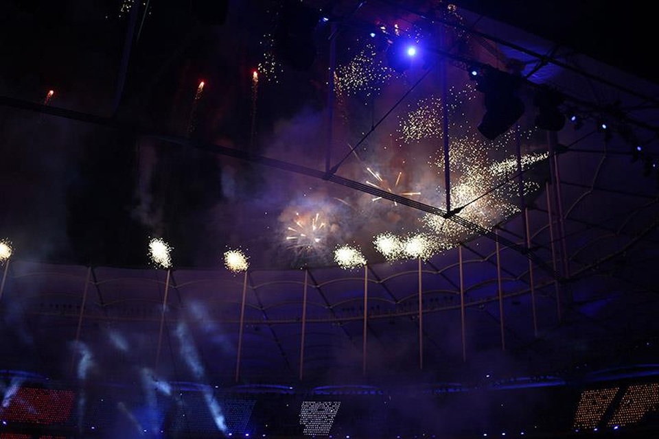 Lễ khai mạc SEA Games 29: Bữa tiệc đậm đà bản sắc văn hóa - 1
Màn pháo hoa rực rỡ tại Bukit Jalil sau khi đài lửa được thắp lên