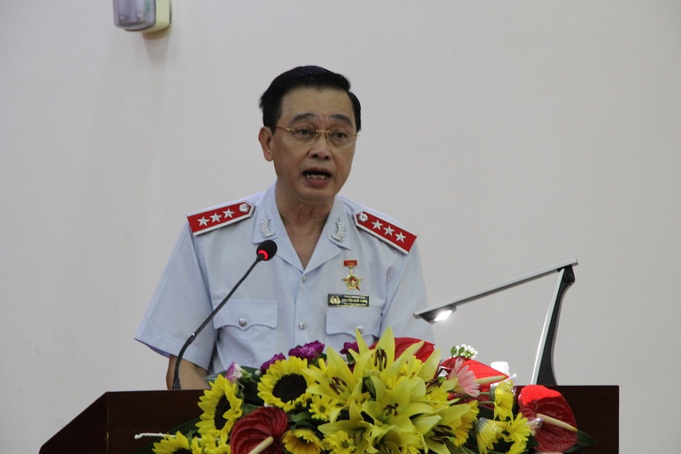“Tài sản nhà nước bị thất thoát kinh khủng” - 1 Phó Tổng Thanh tra Chính phủ Nguyễn Đức Hạnh phát biểu tại hội nghị.
