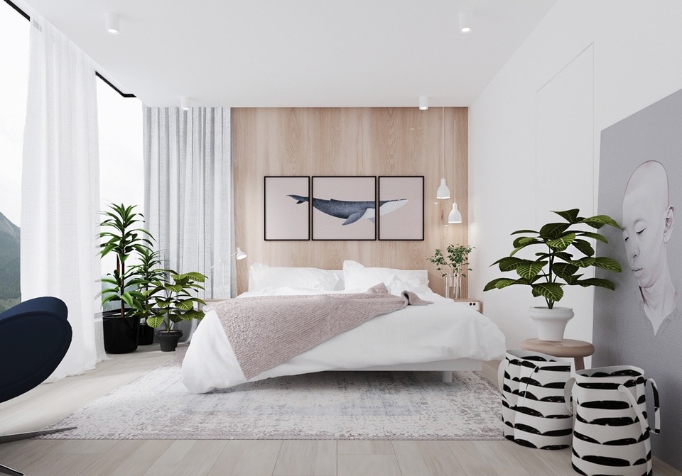 Gợi ý thiết kế phòng ngủ thanh lịch và đẳng cấp với gam màu trắng - 6 Gợi ý thiết kế phòng ngủ thanh lịch và đẳng cấp với gam màu trắng - 6