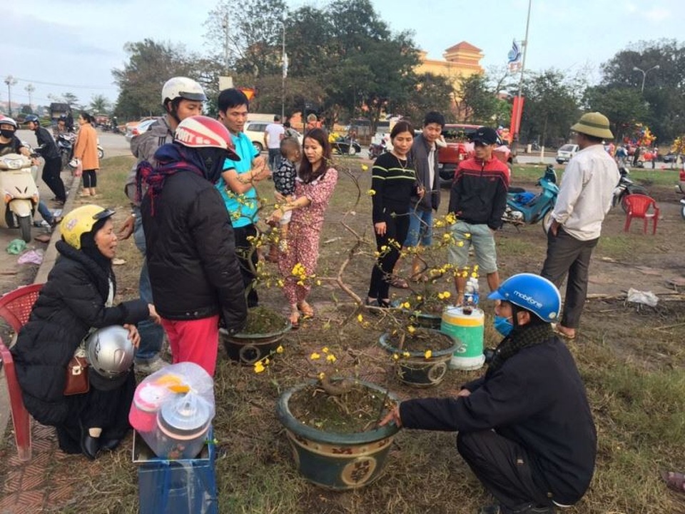 Cuối ngày 30 Tết, hoa, cây cảnh đồng loạt “xả hàng” - 45 Đã cuối ngày 30 nhưng vẫn rất đông người dân đổ xô đi hoa và cây cảnh chưng Tết