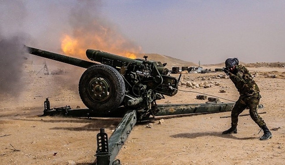 Quân đội Syria dùng trọng pháo tấn công nhóm khủng bố Al Nusra