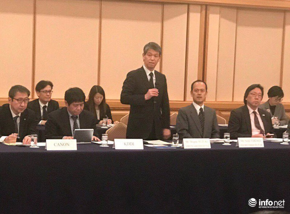 Bộ trưởng Trương Minh Tuấn tham dự Diễn đàn Doanh nghiệp ICT Nhật Bản - Việt Nam - 1
Thứ trưởng Bộ Nội vụ và Truyền thông Nhật Bản Shigeki Suzuki phát biểu tại Diễn đàn.