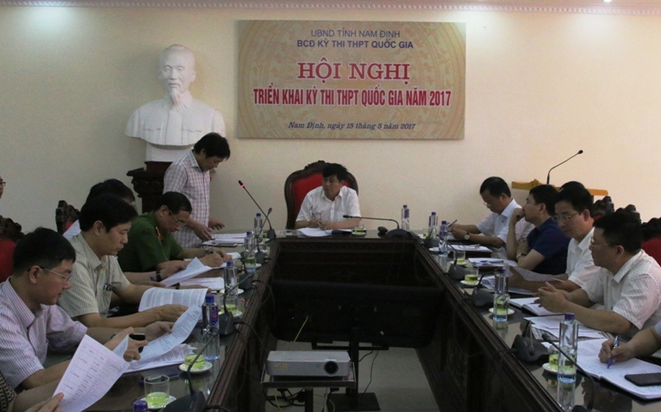 Sẵn sàng cho kỳ thi THPT quốc gia 2017 - 2 Sở Giáo dục và Đào tạo tỉnh Nam Định đã tổ chức hội nghị triển khai kỳ thi THPT Quốc gia năm 2017