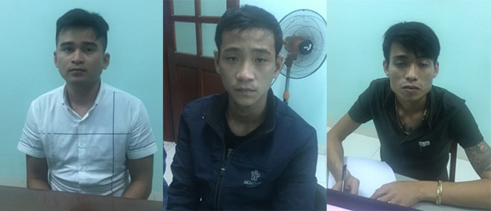 Triệt phá đường dây đánh bạc gần 500 tỷ đồng ở Bình Định - 1 Các đối tượng Quân, Việt, Tiến.