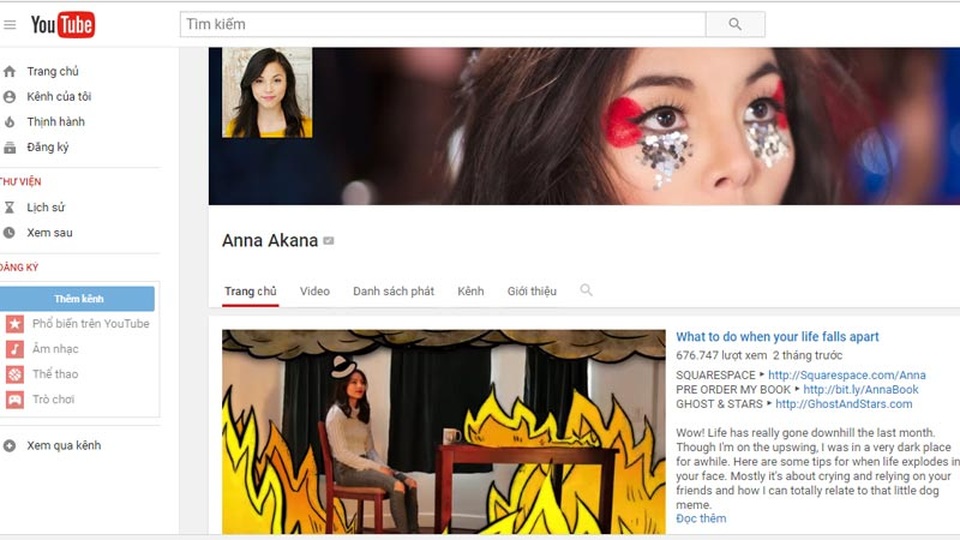 Các sao YouTube kiếm tiền như thế nào? - 1
Kênh YouTube của Anna Akana hiện thu hút hơn 1,8 triệu người đăng ký theo dõi.