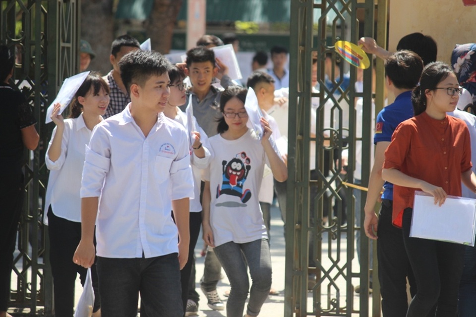 Đề Toán khá dài, có tính phân loại cao - 13 Thời tiết tại Thanh Hóa nắng nóng khiến thí sinh khá mệt mỏi