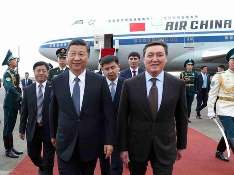 
Ông Tập Cận Bình vẫn đến Kazakhstan trên chuyên cơ cũ
