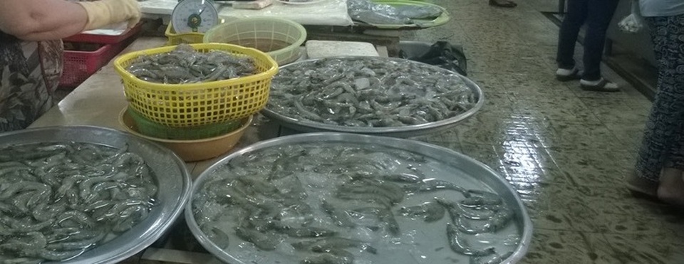 Phạt một tiểu thương 4 triệu đồng vì bơm tạp chất vào tôm - 1 Tiểu thương bị phạt 4 triệu vì bơm tạp chất vào tôm