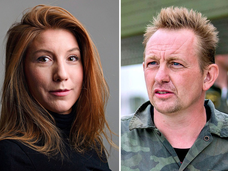 Tìm thấy đầu của nữ nhà báo chết trên tàu ngầm - 1
Nữ nhà báo Kim Wall (trái) và ông Peter Madsen. Ảnh: REUTERS