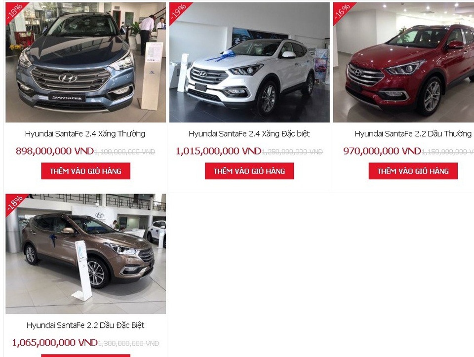 Ô tô "náo loạn" giảm giá sốc: Loạt xe "hot" chỉ ở mốc 400 triệu đồng - 1
Giá xe Hyundai Santa Fe giảm mạnh tháng 11. Ảnh: Lâm Anh