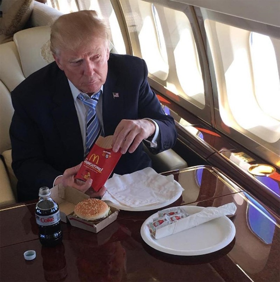 Hé lộ về khẩu phần ăn đặc biệt của ông Trump - 1
Khẩu phần ăn yêu thích của Tổng thống Trump. Ảnh: Instagram