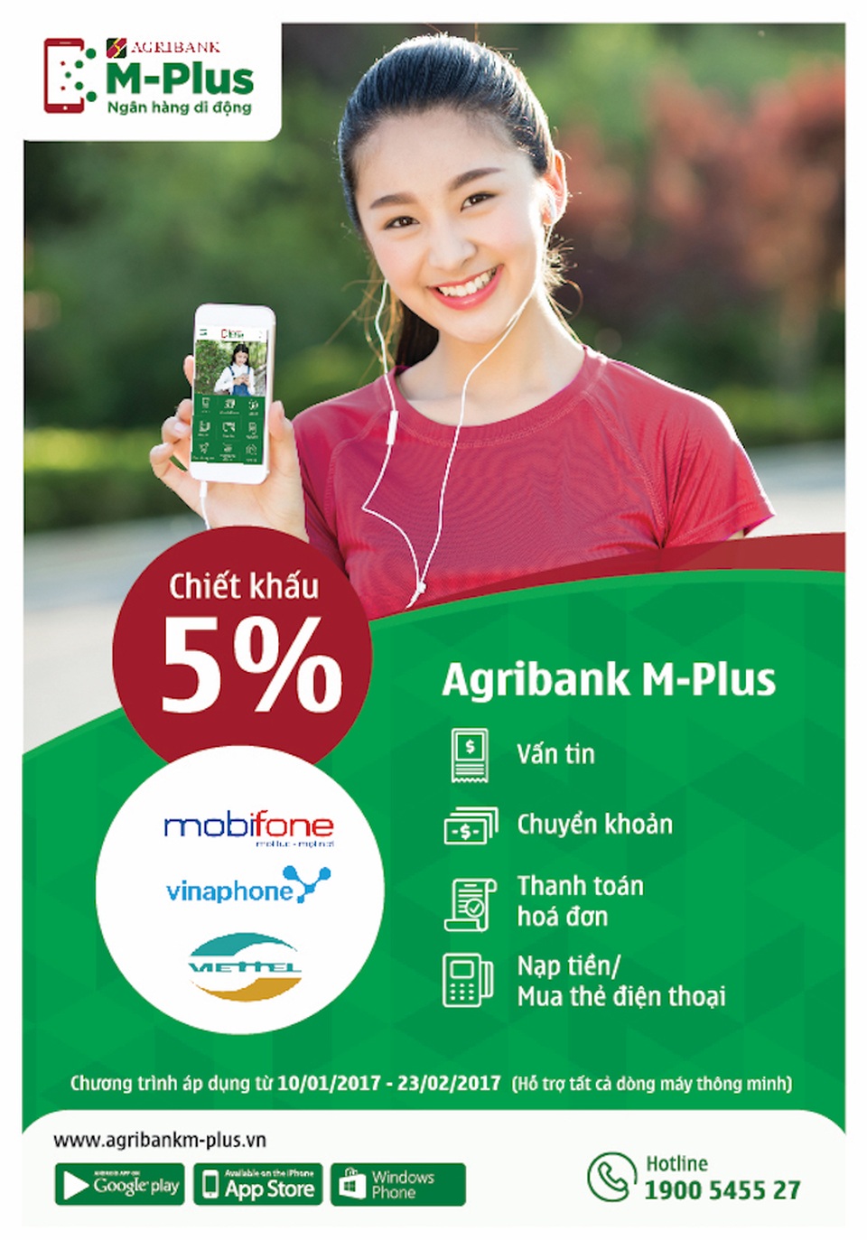 Nạp tiền điện thoại nhận ngay ưu đãi qua ứng dụng Agribank M-Plus. - 1 Nạp tiền điện thoại nhận ngay ưu đãi qua ứng dụng Agribank M-Plus. - 1