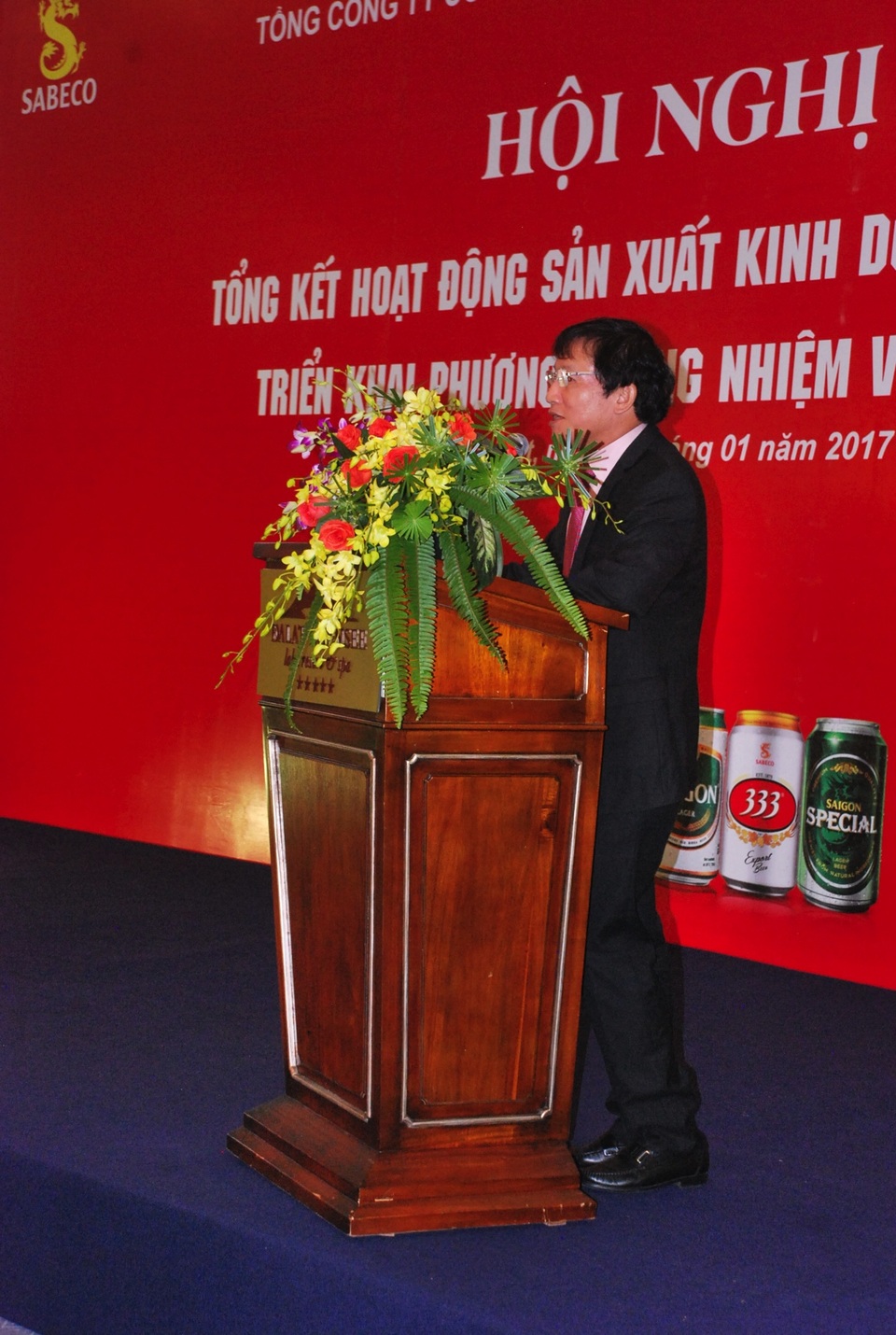 Tổng Giám Đốc Sabeco phát biểu tại Hội nghị Tổng kết