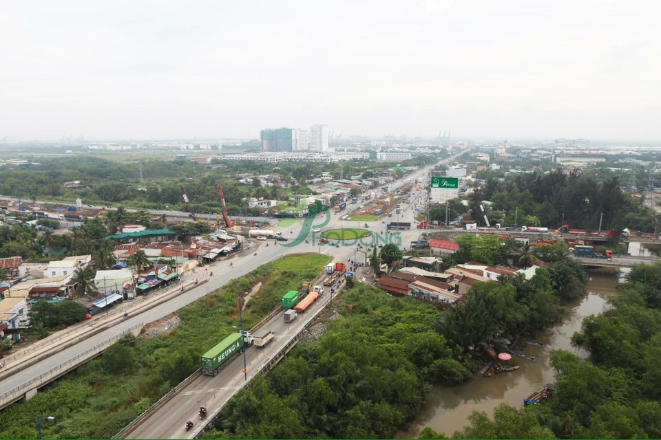 Bất động sản quận 2 "lên ngôi" nhờ nút giao Mỹ Thủy - 1 Nút giao Mỹ Thủy đóng vai trò quan trọng trong việc giảm tải ùn tắc giao thông tại khu vực Cát Lái, Quận 2.