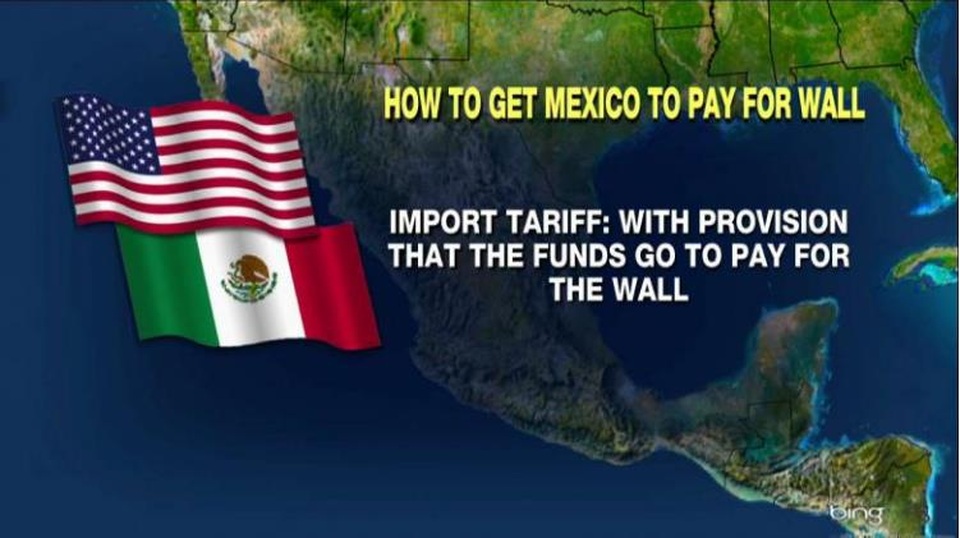 Trump khiến Mexico trả tiền cho bức tường biên giới mà Mỹ xây dựng - 1 Thuế quan trên các sản phẩm nhập khẩu vào Mỹ từ Mexico có thể giúp chi trả cho bức tường biên giới. (Nguồn: Fox News Insider)