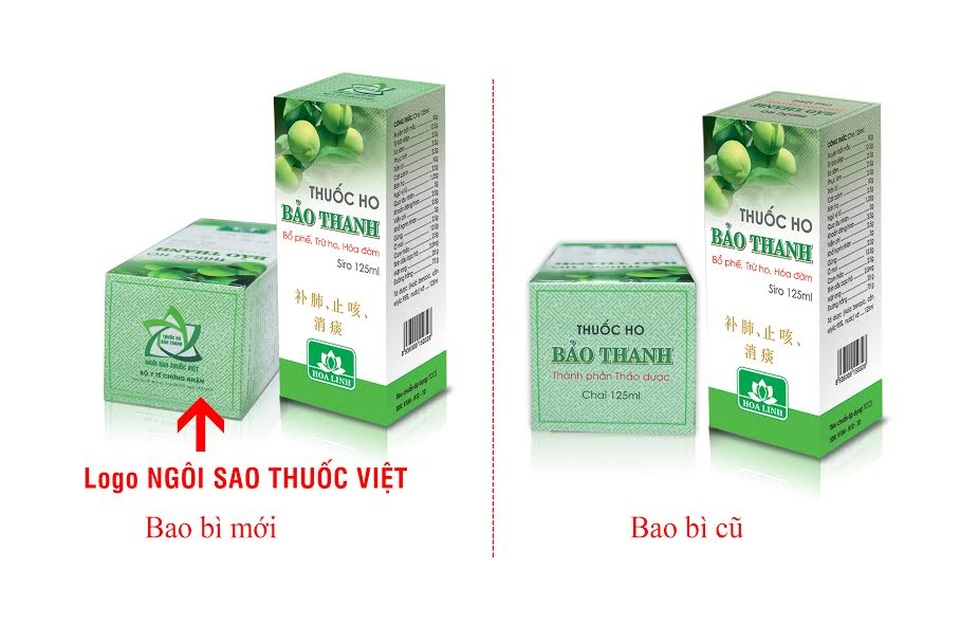 In bổ sung logo ngôi sao thuốc Việt trên bao bì sản phẩm thuốc ho Bảo Thanh - 1
(Hình ảnh Logo Ngôi sao thuốc Việt trên bao bì sản phẩm thuốc ho Bảo Thanh)