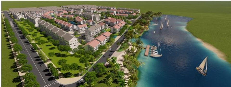 Sentosa Riverside dẫn đầu “làn sóng” đầu tư tại khu Nam Đà Nẵng - 1 Sentosa Riverside được quy hoạch đan xen 1 bên là biệt thự và 1 bên là nhà phố