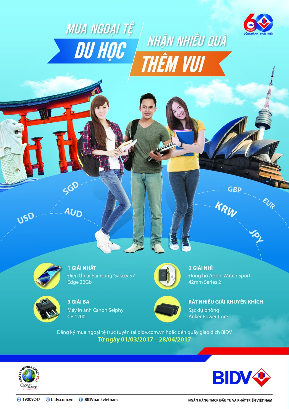Mua ngoại tệ du học, nhận nhiều quà thêm vui - 1 Mua ngoại tệ du học, nhận nhiều quà thêm vui - 1