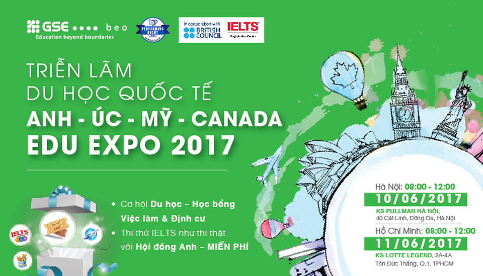 Hàng nghìn suất Học bổng tại Triển lãm Du học Quốc tế Edu Expo 2017 - 1 Hàng nghìn suất Học bổng tại Triển lãm Du học Quốc tế Edu Expo 2017 - 1
