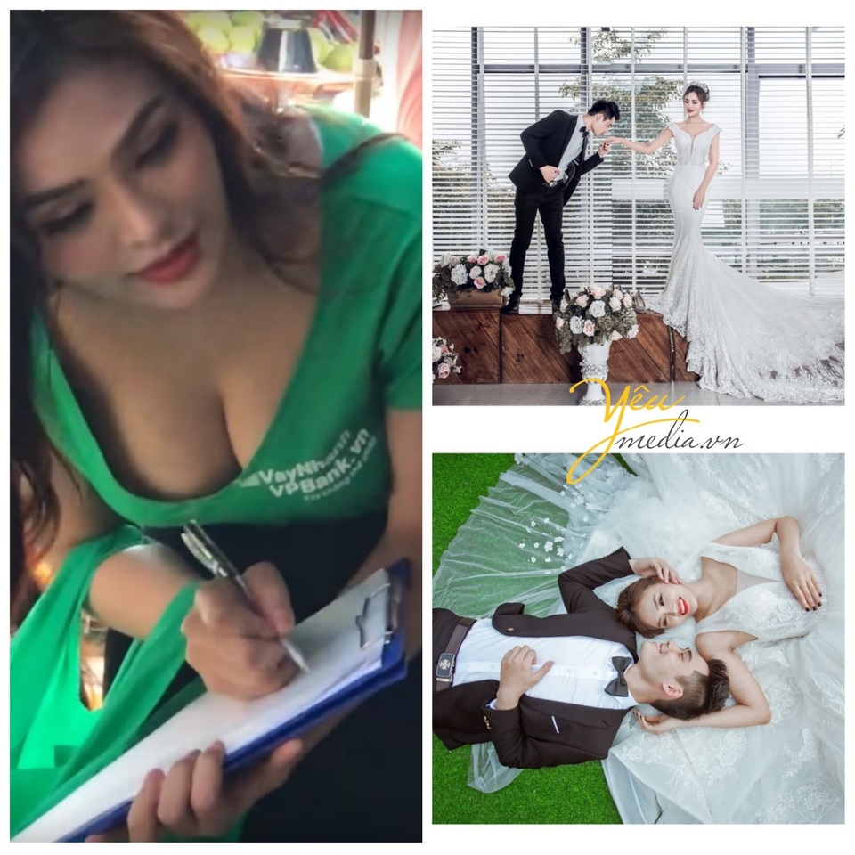 Lộ ảnh chụp cưới cực đẹp của “mỹ nữ” tư vấn cho bác bán bưởi? - 1 Nhiều người đồn đoán cô nàng này vừa “nổi tiếng” đã chuẩn bị “theo chồng bỏ cuộc chơi”. Thực hư như thế nào chưa biết nhưng những bức hình cưới này cũng đang gây xôn xao một cộng đồng “cư dân mạng” không hề nhỏ. Gần đây, xu hướng chụp ảnh cưới trong phim trường nhận được rất nhiều sự ủng hộ của các cặp cô dâu – chú rể, đặc biệt với những cặp đôi trẻ tuổi.