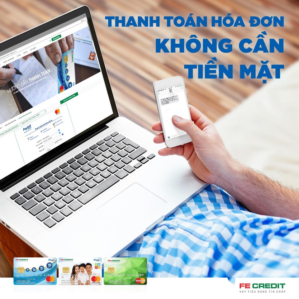 Thanh toán phí sinh hoạt bằng thẻ tín dụng là một giải pháp