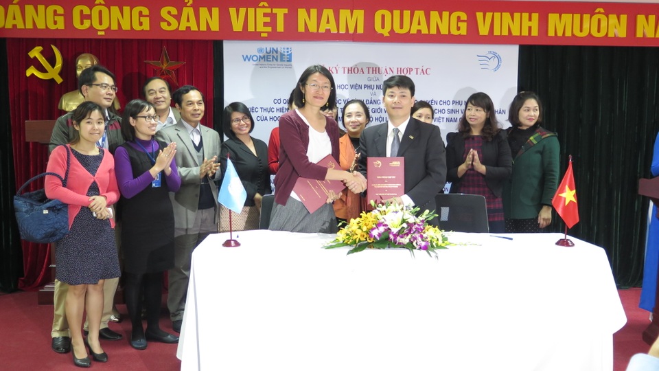 Ngành Giới và Phát triển - Ngành học của tiến bộ và công bằng xã hội - 1 Học viện Phụ nữ Việt Nam ký thỏa thuận hợp tác với Cơ quan của Liên hợp quốc về Bình đẳng giới và trao quyền cho phụ nữ UN WOMEN.