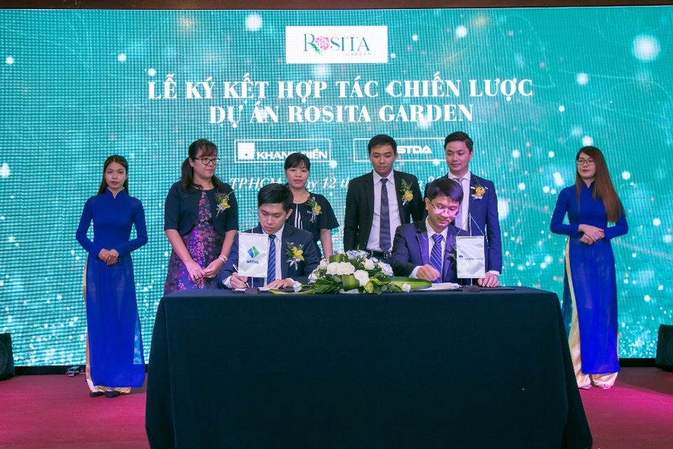 Đại diện CĐT Khang Điền & đại diện STDA Miền Nam ký kết hợp tác chiến lược dự án Rosita Garden.