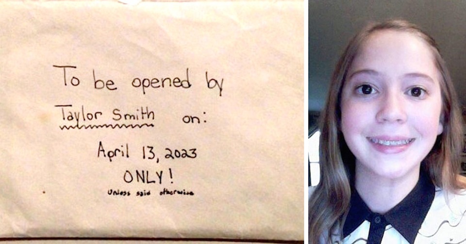Chấn động bức thư cô bé 12 tuổi qua đời gửi chính mình năm 22 tuổi - 1 Taylor đã viết thư cho chính mình năm 22 tuổi