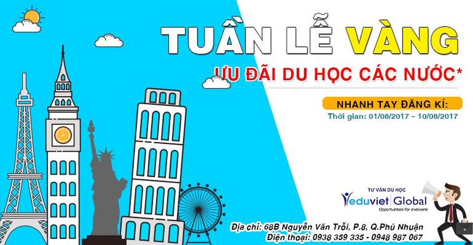 Tuần lễ vàng ưu đãi du học các nước - 1 Tuần lễ vàng ưu đãi du học các nước - 1
