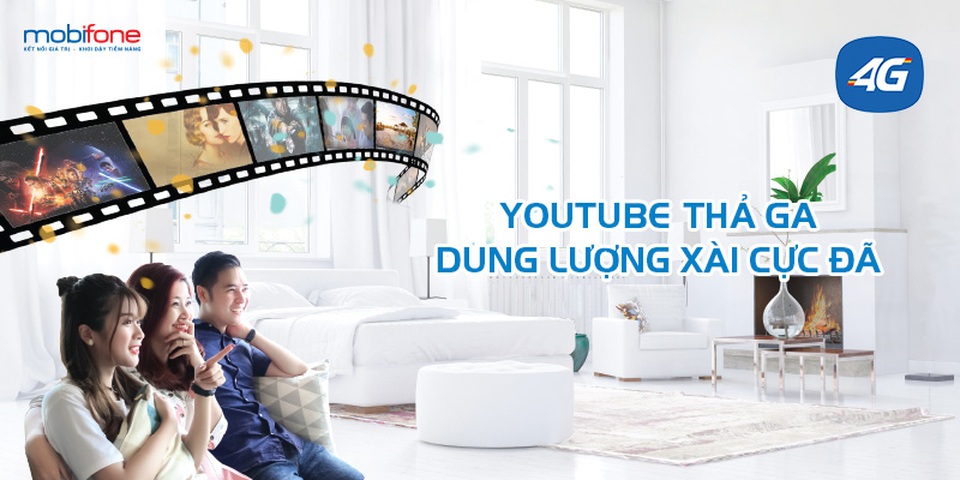 Trải nghiệm tốc độ 4G cực đỉnh và siêu nét của MobiFone - 1 Xem phim cực đã với dịch vụ Video data trên nền tảng công nghệ 4G của MobiFone