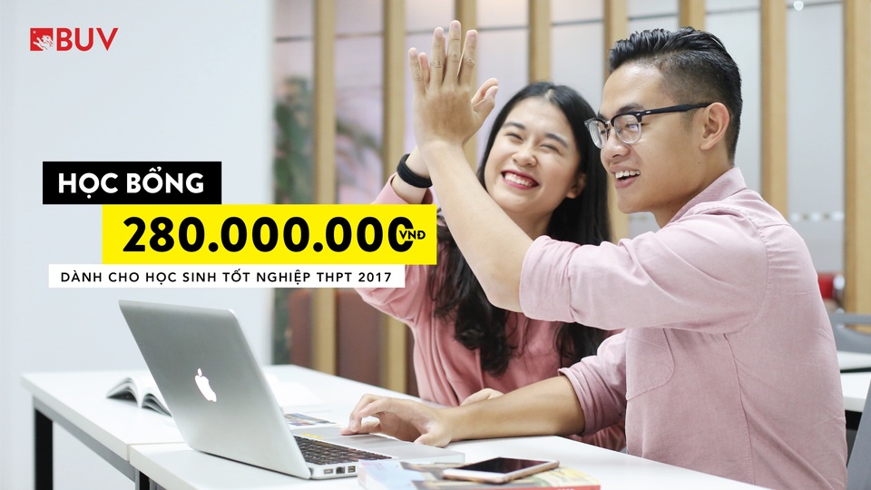 Học bổng đại học lên tới 280 triệu đồng cho khối ngành Quản trị - 1
Học Bổng lên tới 280 triệu đồng cho học sinh tốt nghiệp THPT 2017.