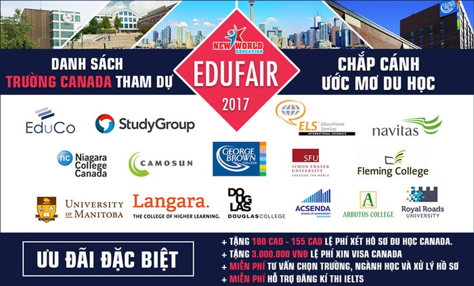 Triển lãm du học Canada – Chuyên đề “Chọn ngành học được thực tập và trong danh sách định cư theo Visa CES” - 1 Triển lãm du học Canada – Chuyên đề “Chọn ngành học được thực tập và trong danh sách định cư theo Visa CES” - 1
