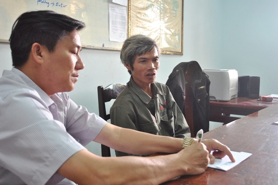 
 Vy Bế Ngoạt lúc bị bắt.
