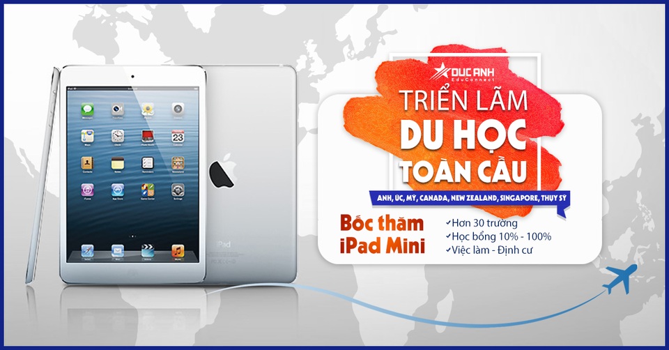 Mời dự triển lãm du học toàn cầu - 1 Mời dự triển lãm du học toàn cầu - 1