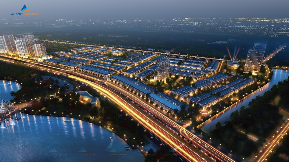 Shophouse thông minh của Đất Xanh Miền Trung: Có gì khác biệt? - 1
Phối cảnh ban đêm rực rỡ của Lakeside Palace