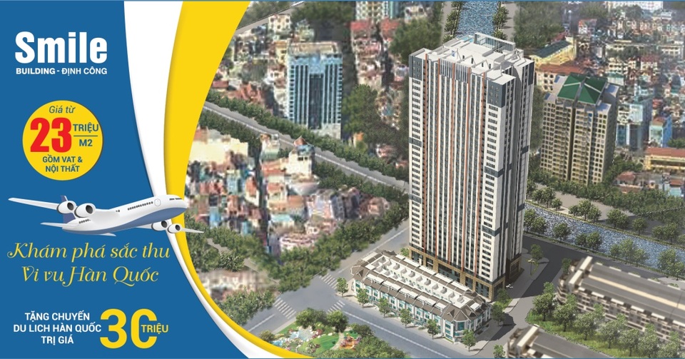 Smile Building tung chính sách “khủng” hút khách - 2 Tất cả khách hàng mua căn hộ trong tháng 10 sẽ được tặng chuyến du lịch Hàn Quốc trị giá 30 triệu đồng