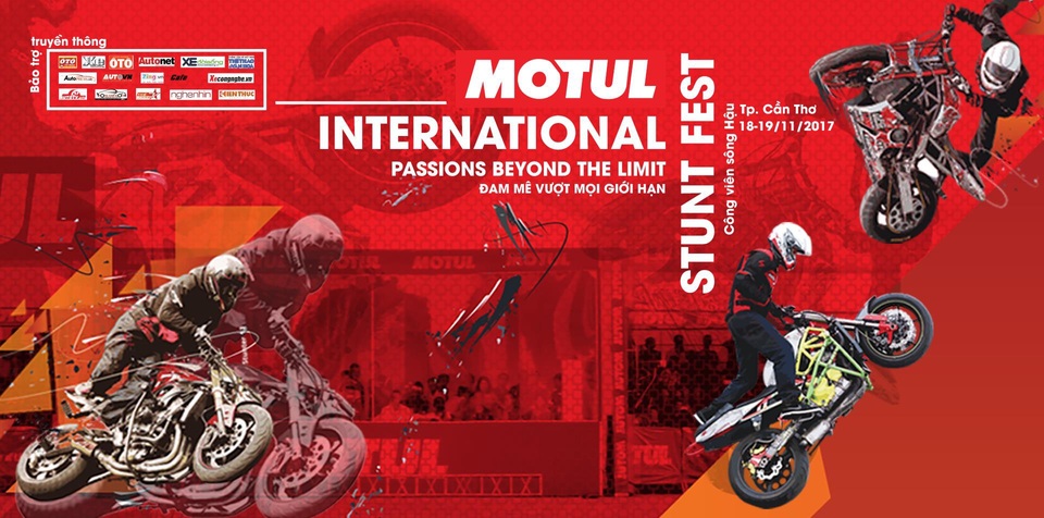 Motul International Stunt Fest 2017 - Sự kiện đẳng cấp quốc tế đổ bộ TP Cần Thơ - 1 Màn thi đấu và biểu diễn gây cấn của các stunter chuyên nghiệp đẳng cấp quốc tế