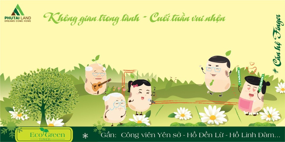 Phú Tài Land: Căn hộ Finger 20 triệu đồng/m2 dành cho gia đình Finger tại Nội Đô - 1 Phú Tài Land – độc quyền phân phối căn hộ Finger Giáp Nhị