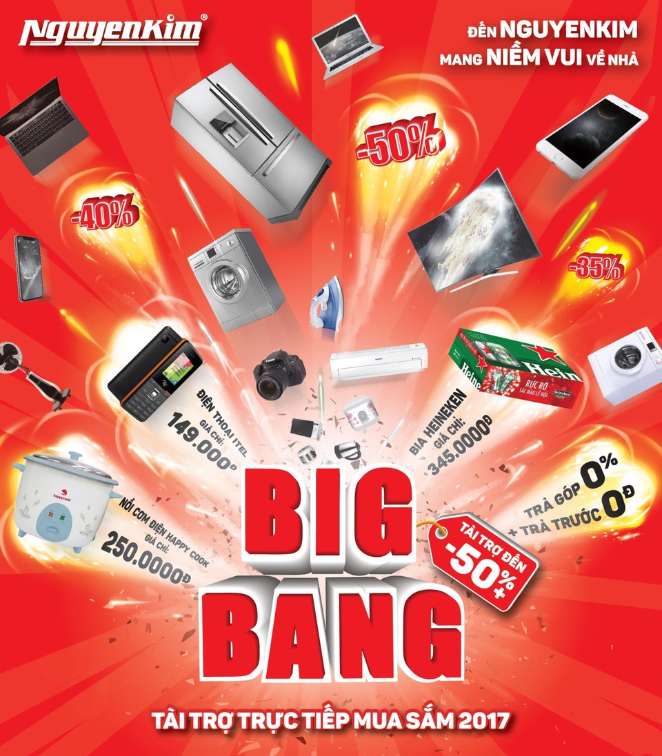 Big bang 2017: Nhân đôi ưu đãi khi dùng thẻ tín dụng thanh toán - 1