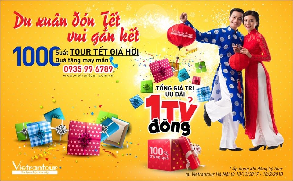 Nhận ưu đãi đến 1 tỷ đồng khi đón Tết cùng Vietrantour - 1