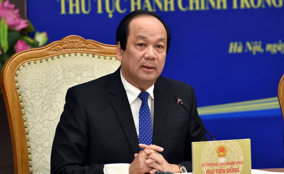 Nhập hàng ngàn ô tô cũ mông má thành "cô gái 18" - 2
Bộ trưởng, Chủ nhiệm VPCP Mai Tiến Dũng. Ảnh: Nhật Bắc