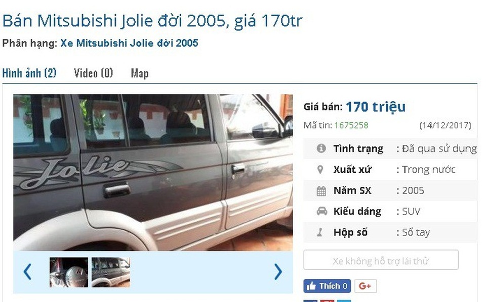 Với 170 triệu đồng, mua ô tô cũ chính hãng nào đi chơi Tết? - 2
Có khá nhiều những mẫu Mitsubishi Jolie tương tự đang được rao bán mức giá nêu trên, như chiếc Mitsubishi Jolie đời 2005 này.