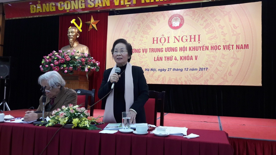 Hội nghị Thường vụ TƯ Hội Khuyến học VN: Đưa khuyến học gần hơn với người dân - 1
GS.TS Nguyễn Thị Doan, Chủ tịch Hội Khuyến học phát biểu