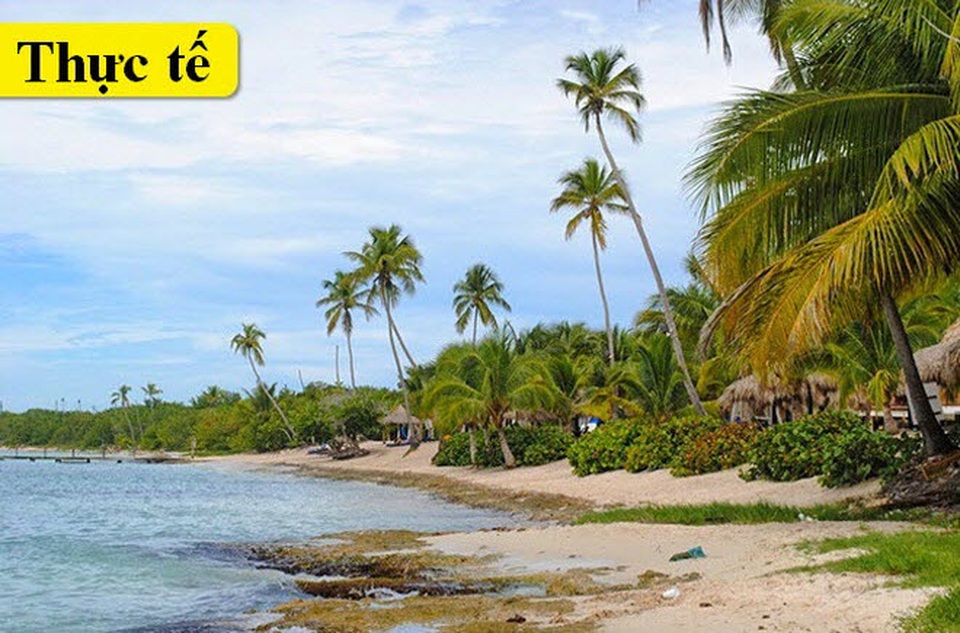 Bãi biển ở Cộng hòa Dominica.