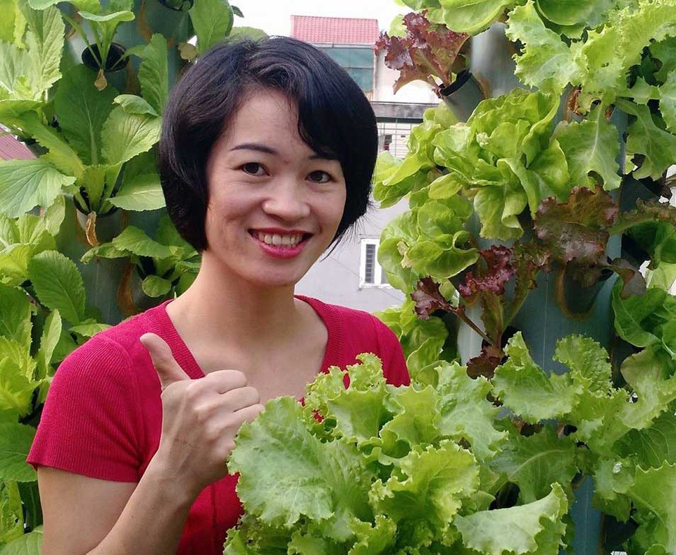Kỳ lạ: Trồng rau trên cột nhựa, vườn cây mọc nghiêng trên lưng trời - 15
Nhiều khi thu hoạch rộ, gia đình không ăn hết rau chị Tuyết phải chia bớt cho bạn bè, người thân